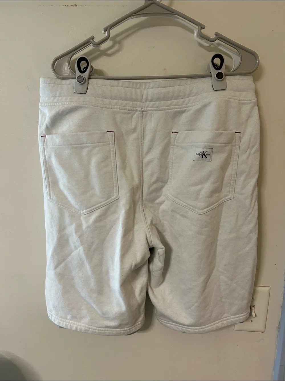 Calvin Klein Jeans Off-White Drawstring Hoodie